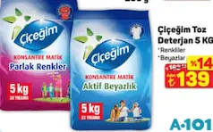 ÇİÇEĞİM TOZ DETERJAN 5 KG ÇİÇEĞİM TOZ DETERJAN 5 KG